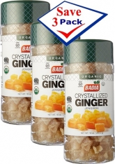 Badia Organic Crystallized Ginger 10 oz Pack of 3
