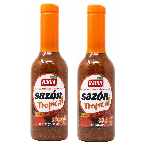 Badia Sazon Tropical with Culantro and Achiote Marinade 20 oz Pack of 2