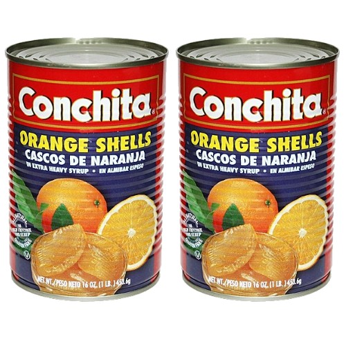 Conchita Orange Shells in syrup. 16 oz Pack of 2