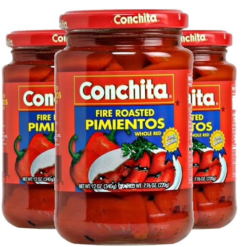Conchita fire roasted  whole pimientos. 12 oz Pack of 3