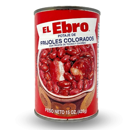 El Ebro small red beans potage with bacon and sausage .  15 oz