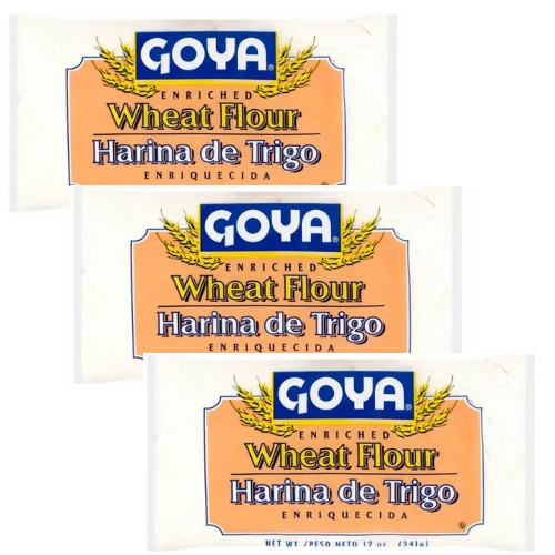 Goya Enriched Wheat Flour 12oz Pack of 3