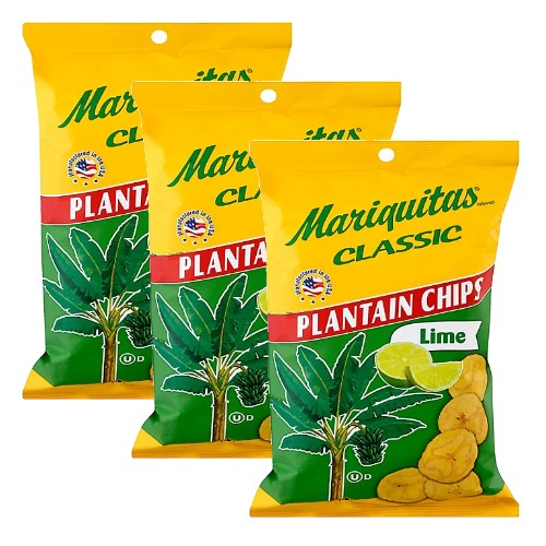 Plantain Chips with Lime 4.5 oz Pack of 3
