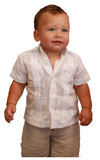 Linen Guayabera Shirt for Baby Boys