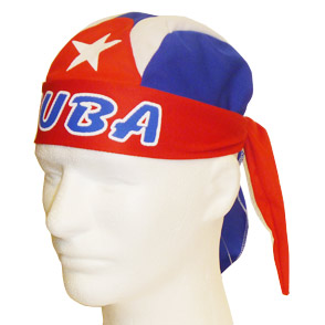 Head Bandana with Cuban Flag Design