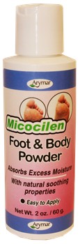Micocilen foot powder.   2 OZ