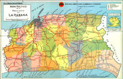Map - Province Of Havana 17 X 11