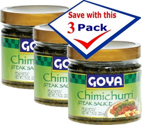 Goya Chimichurri Steak Sauce 7.5 Oz Pack of 3