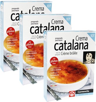 Crema Catalana. /  Crème Brûlée. 10 servings. Pack of 3 by Carmencita