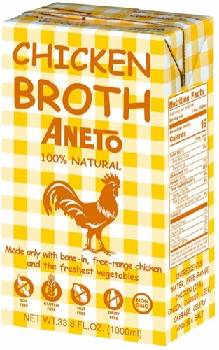 Aneto Chicken Broth 100% Natural 33.8 Oz