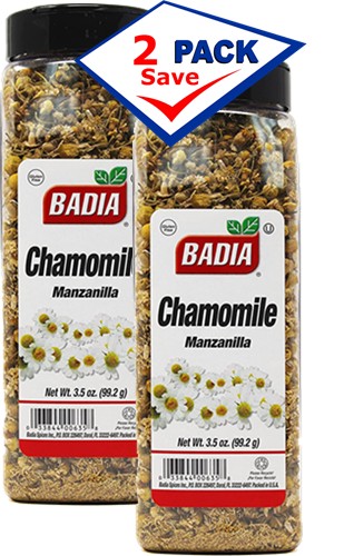 Badia Chamomile large 3.5 oz jar. 2 pack.