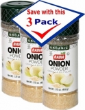 Badia Organic Onion Powder 1.75 oz. Pack of 3