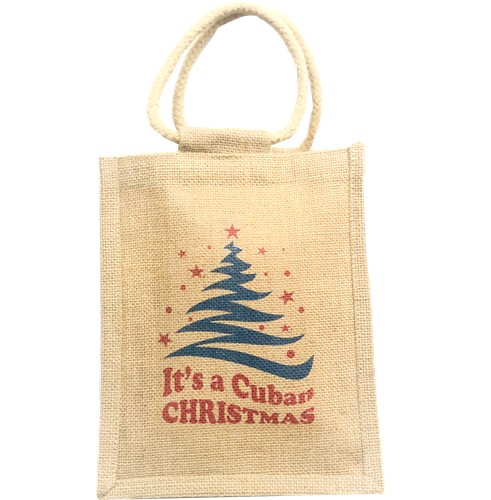 Cuban Christmas Jute Bag