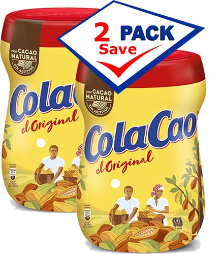 Cola-Cao Chocolate Drink Powder, 22 Servings Pack of 2