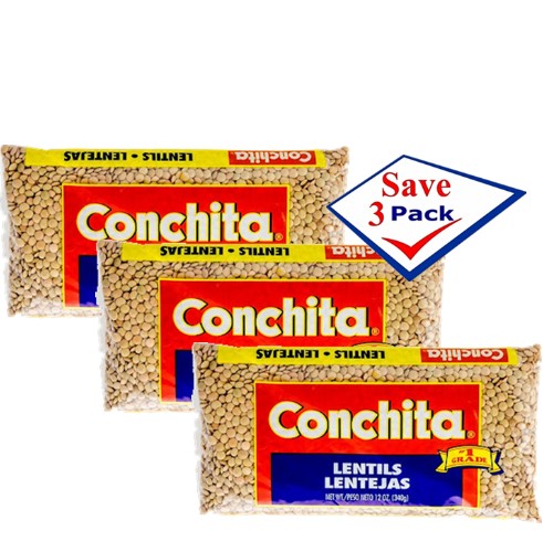 Conchita Dry Lentils 12 oz Pack of 3