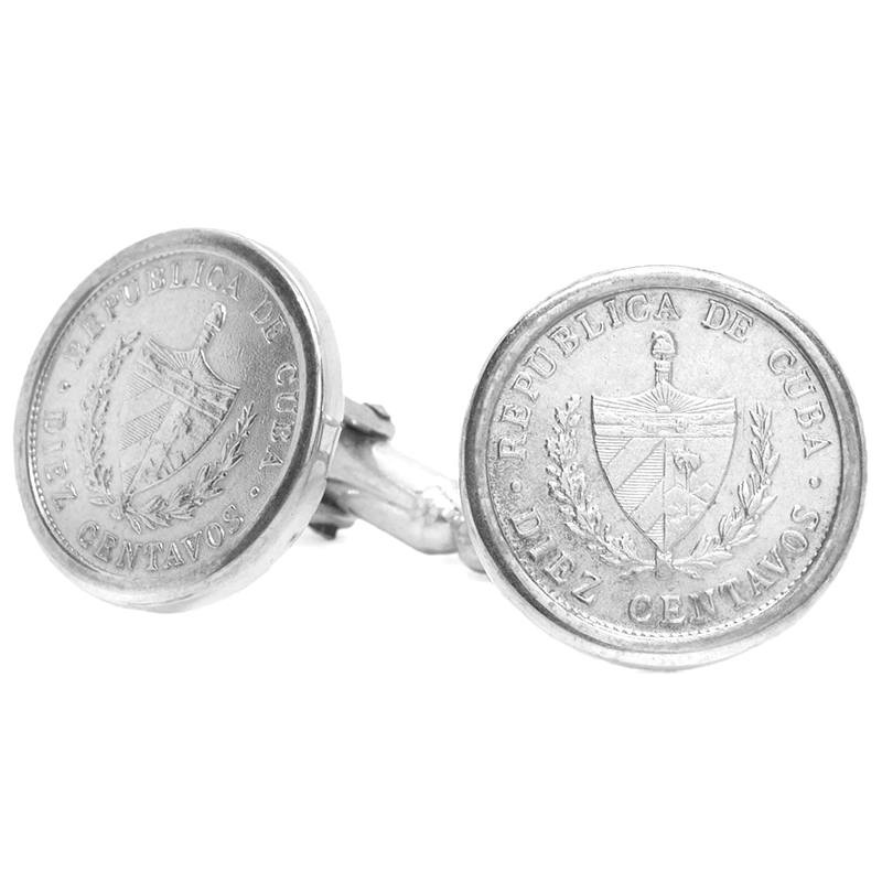 Cuba Crest Coin Cufflinks
