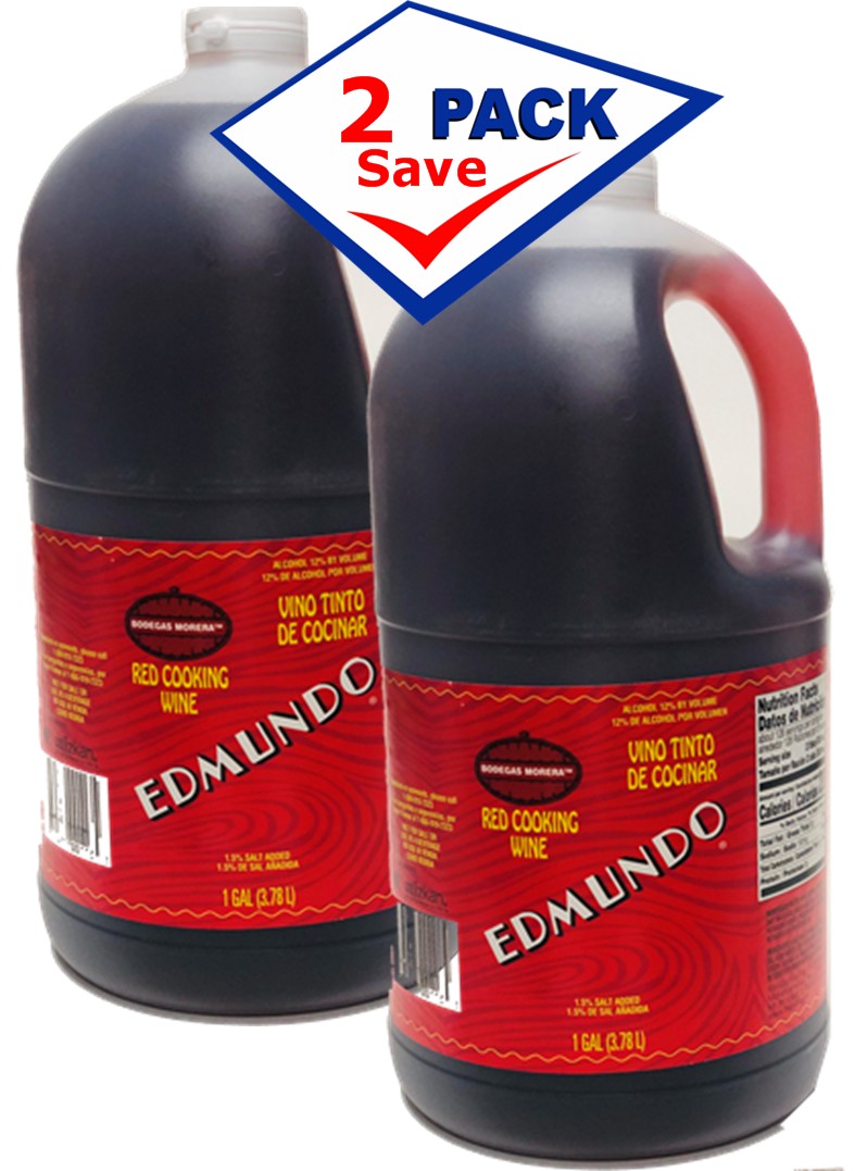 Edmundo cooking Red Wine 128 Oz (1 Gallon) Pack of 2
