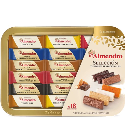 Christmas Traditional Turron  Selection by El Almendro 14.10 Oz