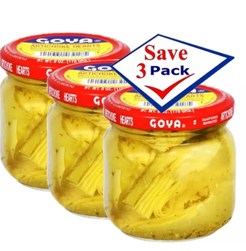 Goya Artichoke Hearts Marinated 6 oz Pack of 3