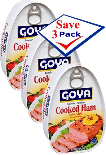 Goya Cooked Ham 16 oz Pack Of 3