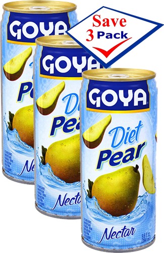 Goya Diet Pear Nectar 9.6oz Pack Of 3