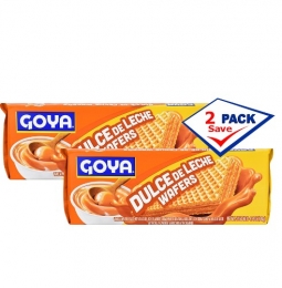 Goya Dulce de leche filled wafers 4.9 oz Pack of 2