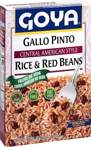 Goya Gallo Pinto RIce  & Red Beans 7 oz
