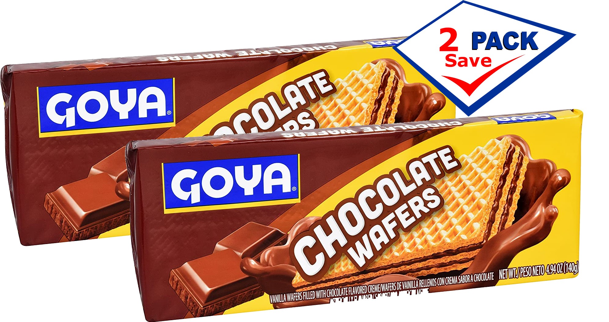 Goya Chocolate Waffers 4.94 oz Pack Of 2