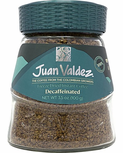 Juan Valdez Freeze Dried Decaffeinated  Instant Coffee 3.5 oz