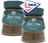 Juan Valdez Freeze Dried  Decaffeinated  Instant Coffee 3.5 oz Pack of 2
