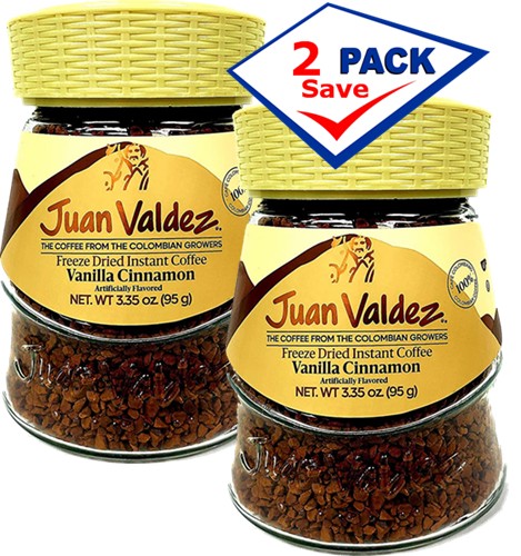 Juan Valdez Vanicanela Instant Coffee 3.5 oz Pack of 2