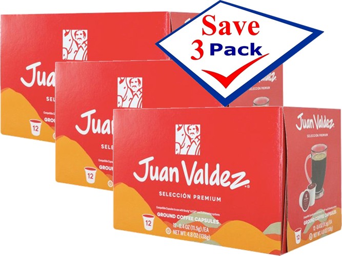 Juan Valdez, Premium Selection, Colombian Coffee, Keurig K-Cup  Pack of 3