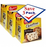 Chocottone Panettone With Chocolate Chips by Bauducco. Imported . 17.5 oz Pack of 3