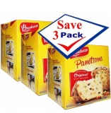 Panettone Fruit Cake by Bauducco. Imported . 17.5 oz Pack of 3