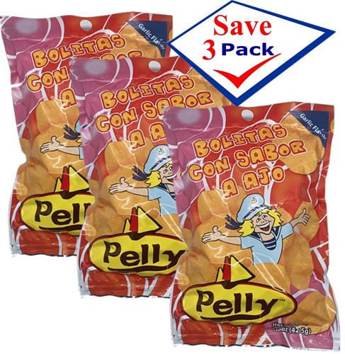 Pelly Garlic Flavor 1.5 oz Pack Of 3