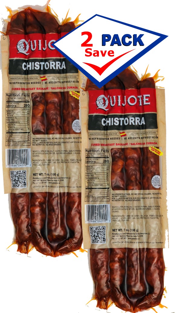 Chistorra Chorizo Quijote 7 oz Pack of 2