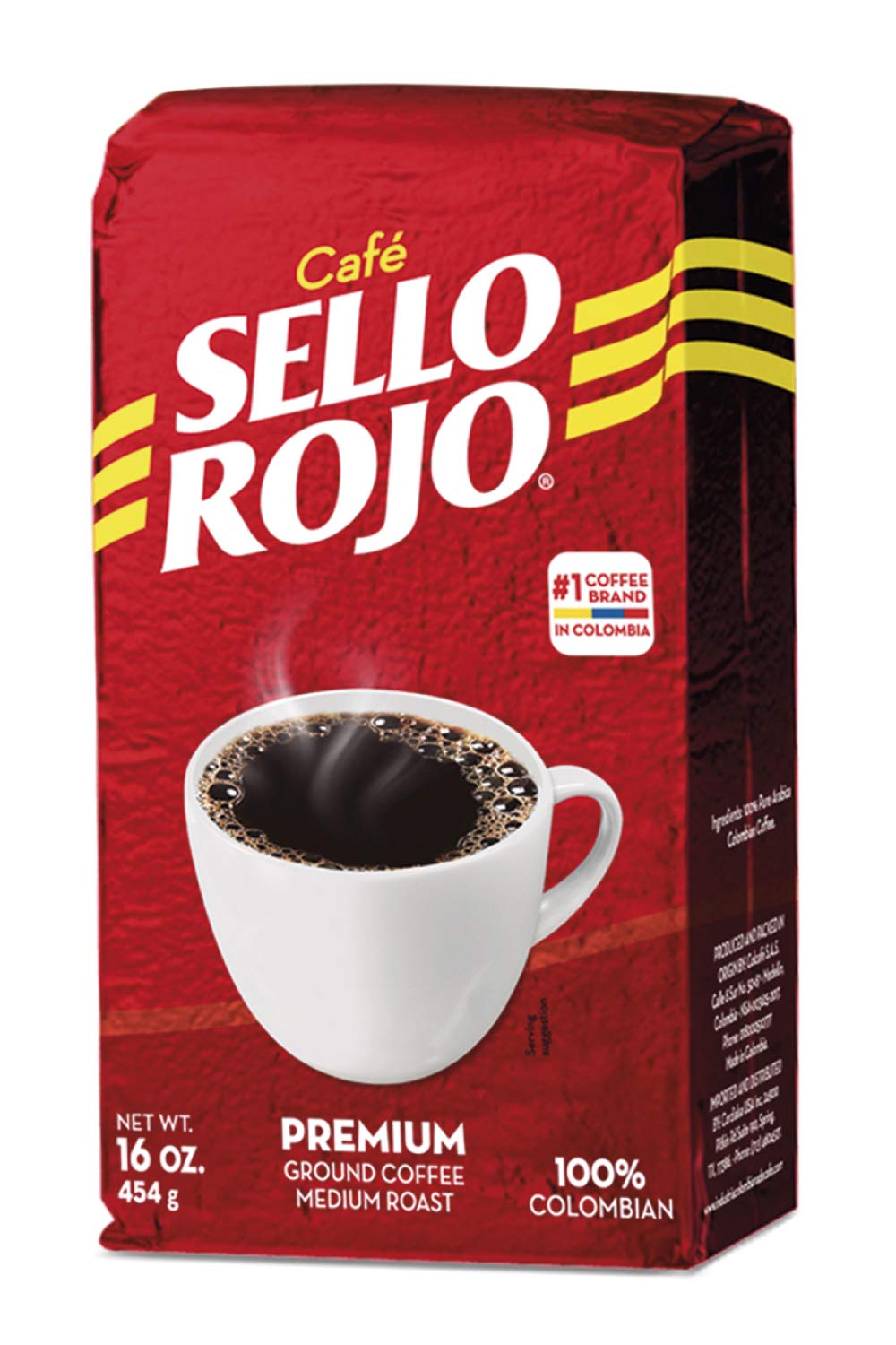 Cafe Sello Rojo Medium Roast 16 oz Colombian Coffee