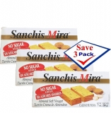 Turron de Jijona NO SUGAR ADDED by Sanchis Mira. 7 oz. Pack of 3