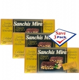 Turron Chocolate with Almonds. 7 oz. Pack of 3
