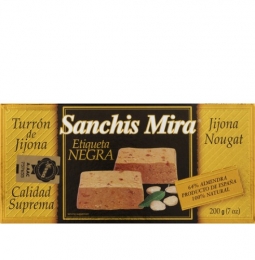 Turron de Jijona by  Sanchis Mira 7 oz.  Imported from Spain.