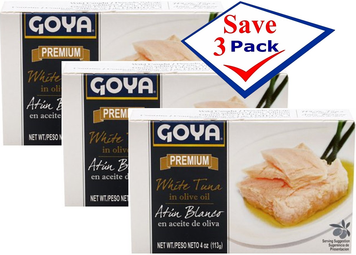 Goya White Tuna  in Olive Oil 4 oz Pack of 3