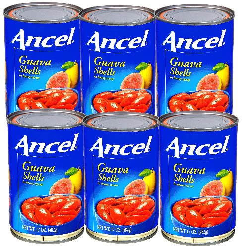 Guava Shells by Ancel in syrup. 17 oz. Pack of 6.