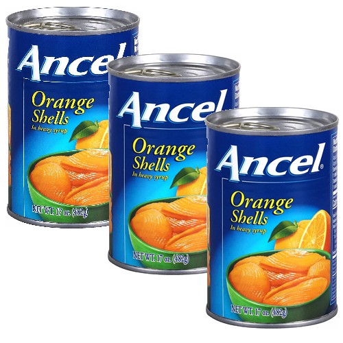 Ancel Orange Shells 17 oz Pack of 3