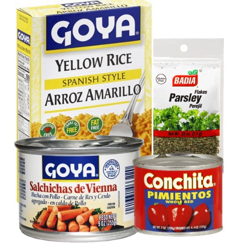 Yellow Rice With Vienna Sausage Dinner Serves 4