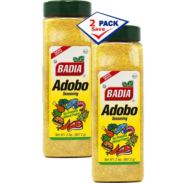 Badia Adobo Seasonig without Pepper 2 lbs. 2 pack.