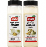 Badia Bundle Onion Podwer 18 oz & Garlic Podwer 16 oz
