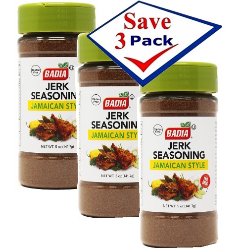 Badia Jerk Seasoning. Jamaica Style. 5 oz. 3 pack