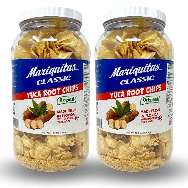 Mariquitas Yuca Roots Chips 18.5 oz Pack of 2