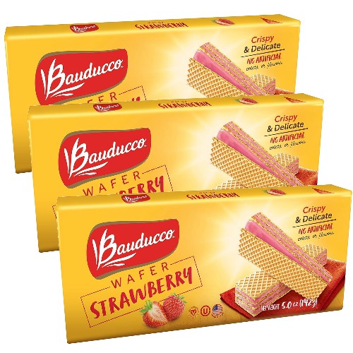 Bauducco Strawberry Wafer 5 oz Pack of 3
