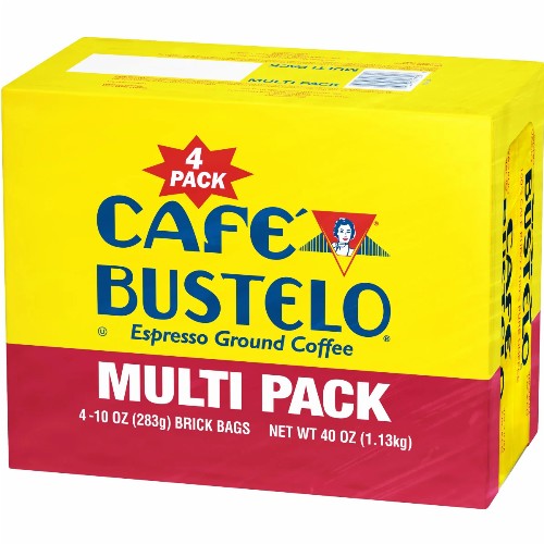 Bustelo Cuban Coffee Vacuum 10 oz. Family Pack (4 Bricks)